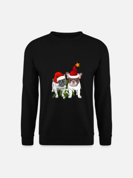 French Bulldog Christmas - Unisex Sweatshirt - black