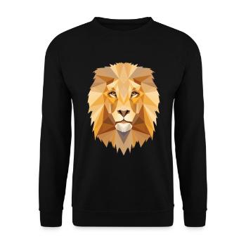 Lion Horoscope Signes du zodiaque - Sweat-shirt Unisexe - noir - Devant - Alina (178cm) & Michal (187cm)