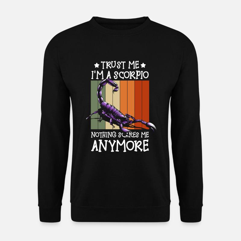 Constellation d’astrologie du Scorpion Novembre - Sweat-shirt Unisexe - noir