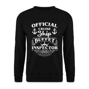 Buffet Catering Drinks - Unisex Sweatshirt - black - Front - Alina (178cm) & Michal (187cm)