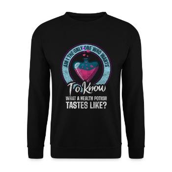 Chemistry Herbs Occult Science - Unisex Sweatshirt - black - Front - Alina (178cm) & Michal (187cm)