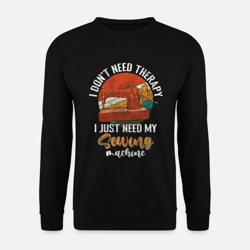 Seamstress Thread - Unisex Sweatshirt - black