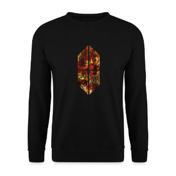 Feu d'ornement Cthulhu - Sweat-shirt Unisexe - noir - Devant - Alina (178cm) & Michal (187cm)