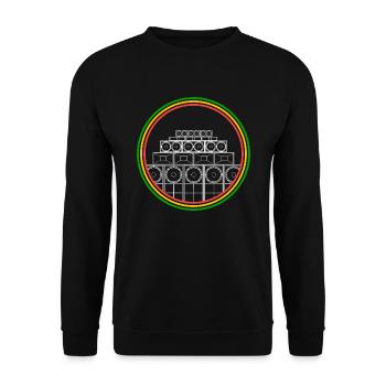 Sound System Jamaica - Unisex Sweatshirt - black - Front - Alina (178cm) & Michal (187cm)