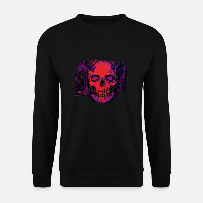 comic demons skull - Unisex Sweatshirt - black