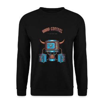 Mind Control - Unisex Sweatshirt - black - Front - Alina (178cm) & Michal (187cm)