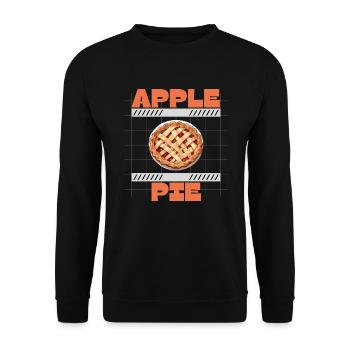 Apple Pie Recipe - Unisex Sweatshirt - black - Front - Alina (178cm) & Michal (187cm)
