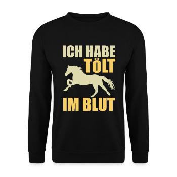 Cheval islandais Cheval islandais Cadeau de cheval islandais - Sweat-shirt Unisexe - noir - Devant - Alina (178cm) & Michal (187cm)