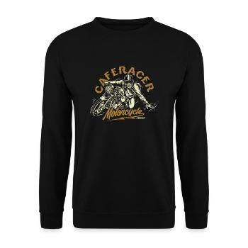 Caferacer - Unisex Pullover - Schwarz - Vorne - Alina (178cm) & Michal (187cm)