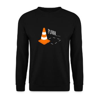 Slalom Motorsport Auto Clubsport - Unisex Sweatshirt - black - Front - Alina (178cm) & Michal (187cm)