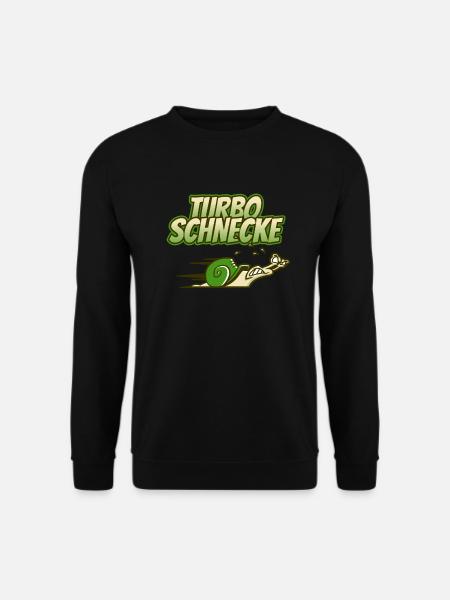 Turboschnecke Läufer Marathon Spruch Geschenk - Unisex Pullover - Schwarz