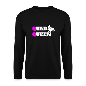 Quad ATV UTV Offroad Racing - Unisex Sweatshirt - black - Front - Alina (178cm) & Michal (187cm)