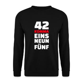 Laufen Läufer Ausdauer Fitness Spruch Geschenk - Unisex Pullover - Schwarz - Vorne - Alina (178cm) & Michal (187cm)