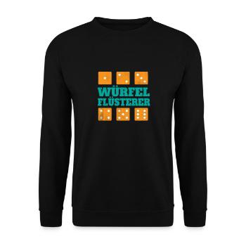 Yatzy Yahtze Knobeln Escalero Würfel Würfelspiel - Unisex Pullover - Schwarz - Vorne - Alina (178cm) & Michal (187cm)