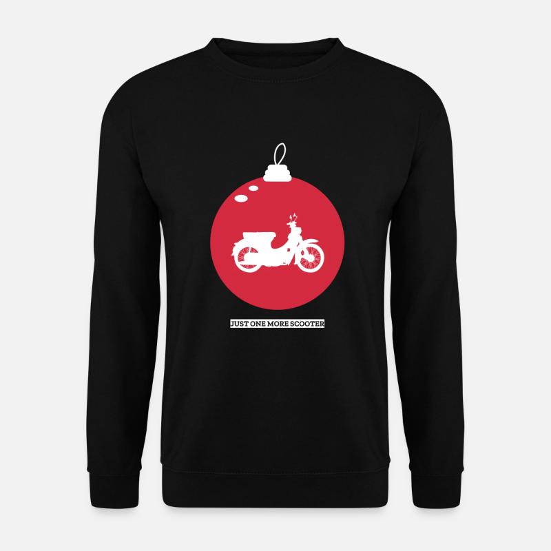 Moped Mofa Mofafahrer Geschenk - Unisex Pullover - Schwarz