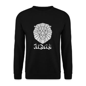Jewish Tribe Hebrew Israelite Menorah Yah Apparel - Unisex Pullover - Schwarz - Vorne - Alina (178cm) & Michal (187cm)