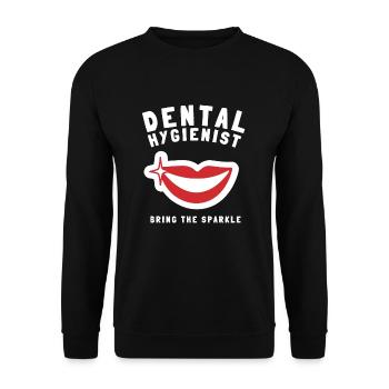 Dental Hygienist Dentistry RDH Dental Assistant - Unisex Pullover - Schwarz - Vorne - Alina (178cm) & Michal (187cm)