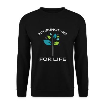 Acupuncturist Acupuncture Alternative Medicine - Unisex Sweatshirt - black - Front - Alina (178cm) & Michal (187cm)