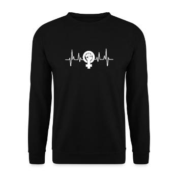 Feminism And Feminist Pro-Choice Women’s Rights - Sweat-shirt Unisexe - noir - Devant - Alina (178cm) & Michal (187cm)