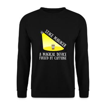 Stage Director Crew & Stage Manager Theater - Unisex Sweatshirt - black - Front - Alina (178cm) & Michal (187cm)