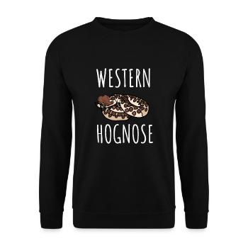 Hognose Snake Reptile Pet & Herpétologiste - Sweat-shirt Unisexe - noir - Devant - Alina (178cm) & Michal (187cm)
