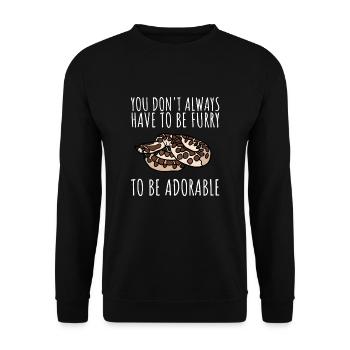 Hognose Snake Reptile Pet & Herpétologiste - Sweat-shirt Unisexe - noir - Devant - Alina (178cm) & Michal (187cm)
