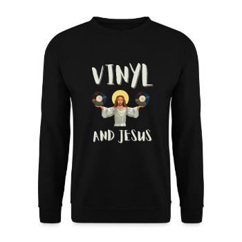 Vinyl Record Store et Vinyles LP Record Music - Sweat-shirt Unisexe - noir - Devant - Alina (178cm) & Michal (187cm)
