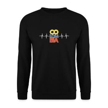 Parcero Colombia Colombian Cartagena Medellin And - Unisex Pullover - Schwarz - Vorne - Alina (178cm) & Michal (187cm)