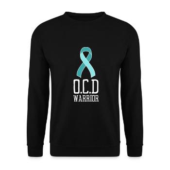 OCD Obsessive Compulsive Disorder Awareness - Unisex Sweatshirt - black - Front - Alina (178cm) & Michal (187cm)
