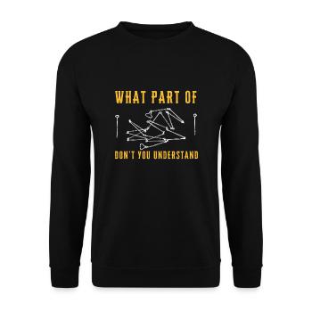 Land Surveying Land Surveyor Topographer And - Unisex Sweatshirt - black - Front - Alina (178cm) & Michal (187cm)
