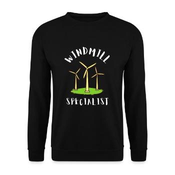 Ingénieur en environnement et sciences de l’environnement - Sweat-shirt Unisexe - noir - Devant - Alina (178cm) & Michal (187cm)