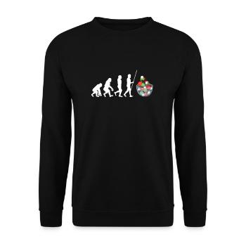 Feta Greek Feta Cheese Lover And Greek Foodlover - Unisex Sweatshirt - black - Front - Alina (178cm) & Michal (187cm)