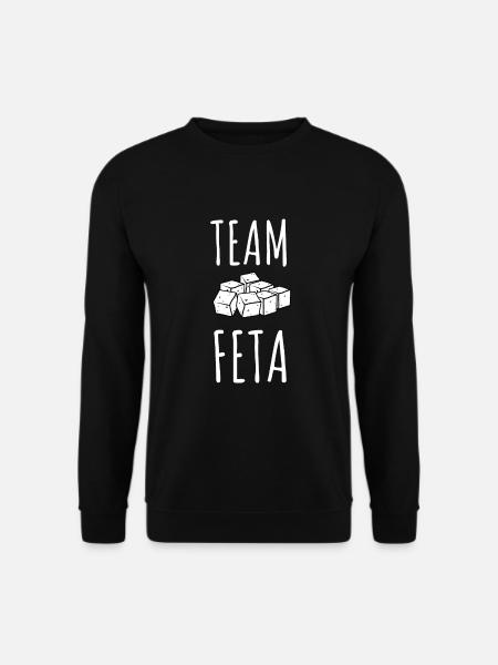 Feta Greek Feta Cheese Lover And Greek Foodlover - Unisex Pullover - Schwarz