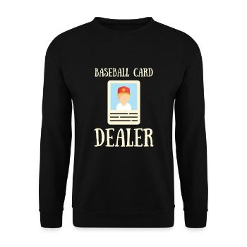 Baseball Card Collector And Baseball Memorabilia - Unisex Sweatshirt - black - Front - Alina (178cm) & Michal (187cm)