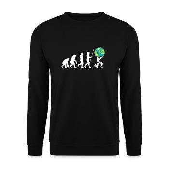 Robotics Robots Droid Builder And Robotics - Unisex Sweatshirt - black - Front - Alina (178cm) & Michal (187cm)