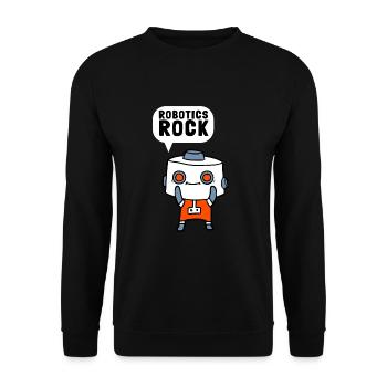 Robotics Robots Droid Builder And Robotics - Unisex Sweatshirt - black - Front - Alina (178cm) & Michal (187cm)