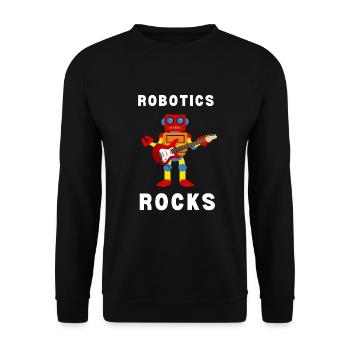 Robotics Robots Droid Builder And Robotics - Unisex Sweatshirt - black - Front - Alina (178cm) & Michal (187cm)
