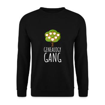 Genealogist Family Historian Genealogy Genealogist - Unisex Sweatshirt - black - Front - Alina (178cm) & Michal (187cm)