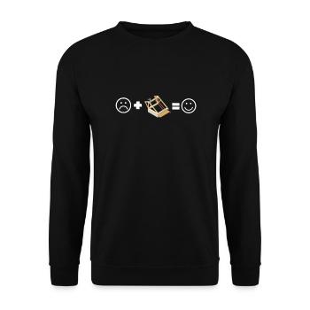 Roofer Roofing Contractor Construction Worker - Unisex Pullover - Schwarz - Vorne - Alina (178cm) & Michal (187cm)