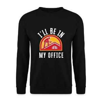 Roofer Roofing Contractor Construction Worker - Unisex Pullover - Schwarz - Vorne - Alina (178cm) & Michal (187cm)