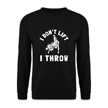 Judo Judoka Jiu Jitsu And Taekwondo Martial Arts - Unisex Sweatshirt - black - Front - Alina (178cm) & Michal (187cm)