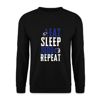 Judo Judoka Jiu Jitsu And Taekwondo Martial Arts - Unisex Sweatshirt - black - Front - Alina (178cm) & Michal (187cm)