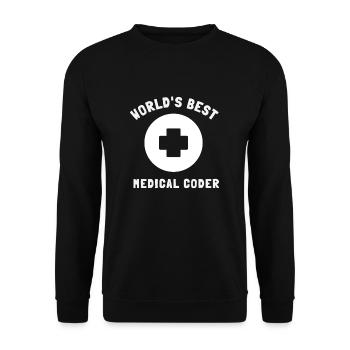 Medical Coder Coding VA Nurse And Clinical Coding - Unisex Pullover - Schwarz - Vorne - Alina (178cm) & Michal (187cm)
