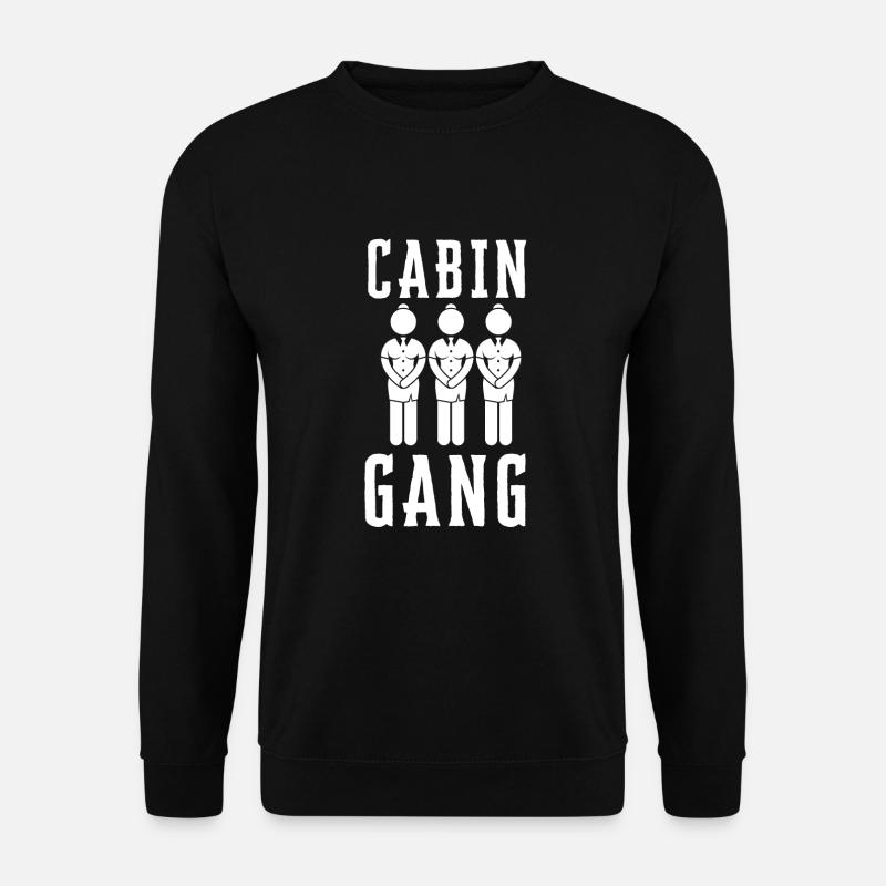 Flight Attendant Steward Stewardess Air Hostess - Unisex Pullover - Schwarz