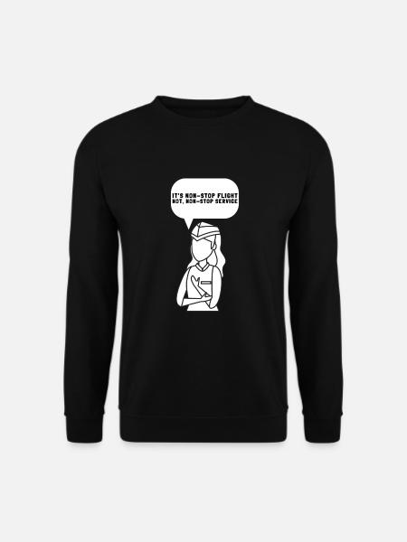 Hôtesse de l’air Steward Steward Hôtesse de l’air - Sweat-shirt Unisexe - noir