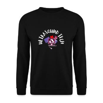 Échographiste Échographie Échographie Échographie - Sweat-shirt Unisexe - noir - Devant - Alina (178cm) & Michal (187cm)