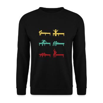 Pool Billiards Cue Sports And Snooker Tournament - Unisex Pullover - Schwarz - Vorne - Alina (178cm) & Michal (187cm)