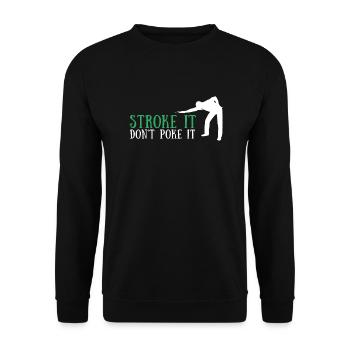 Pool Billiards Cue Sports And Snooker Tournament - Unisex Sweatshirt - black - Front - Alina (178cm) & Michal (187cm)
