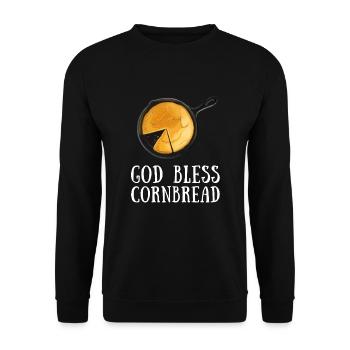 Pain de maïs Cuisson Muffins de semoule de maïs Pain - Sweat-shirt Unisexe - noir - Devant - Alina (178cm) & Michal (187cm)