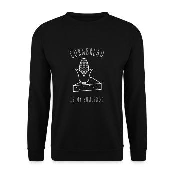 Pain de maïs Cuisson Muffins de semoule de maïs Pain - Sweat-shirt Unisexe - noir - Devant - Alina (178cm) & Michal (187cm)